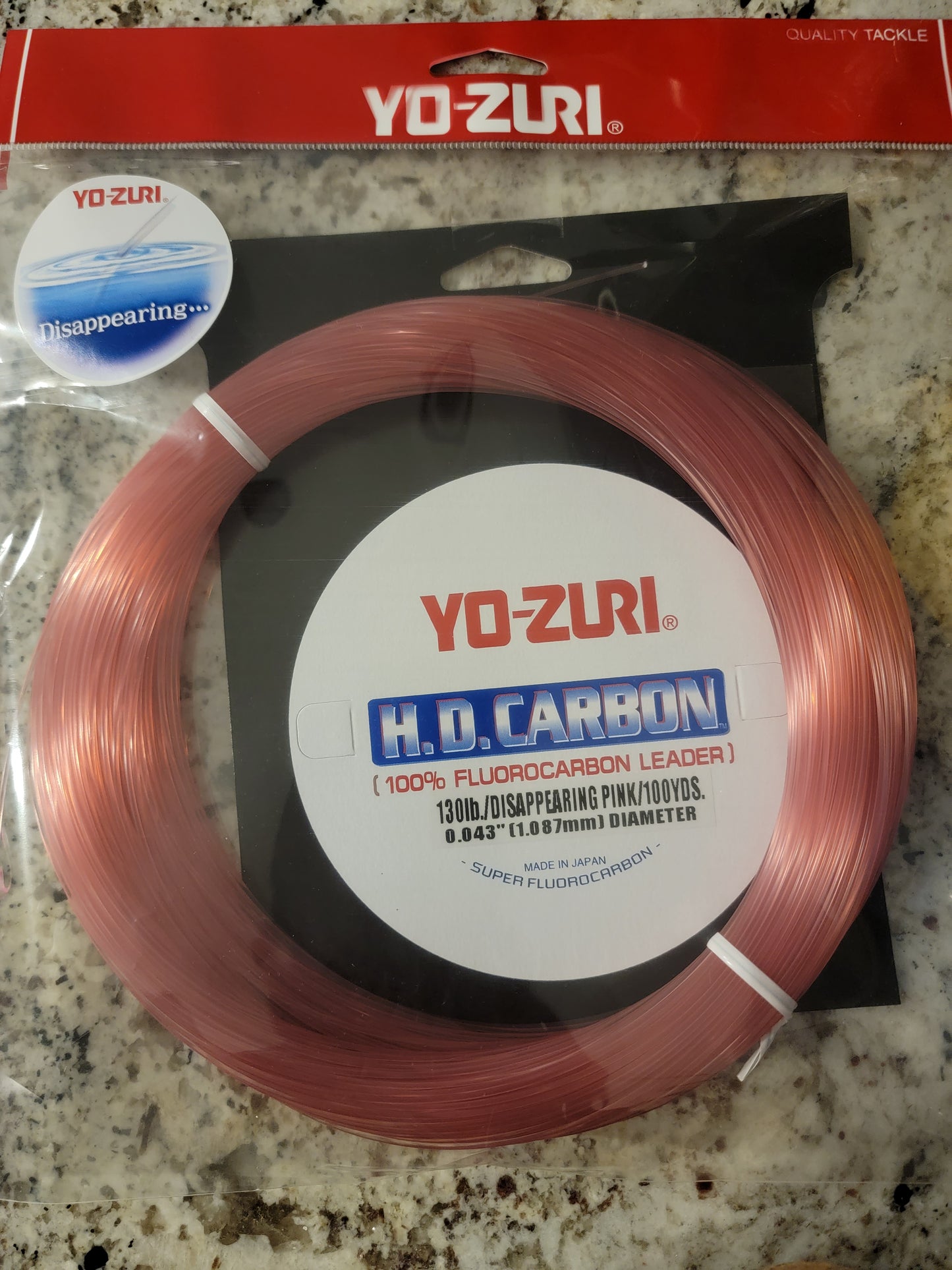 Yo-Zuri HD Carbon Disappearing Pink 100 Yard Spool